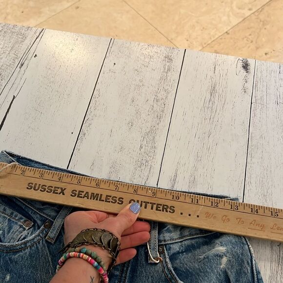 NWT BOYISH Womens The Tommy Organic Cotton Blend Distressed Button Fly Jeans 26 - Picture 12 of 13